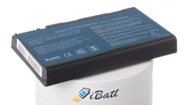 Аккумуляторная батарея для ноутбука Acer TravelMate 2492LMi. Артикул iB-A118.Емкость (mAh): 4400. Напряжение (V): 11,1