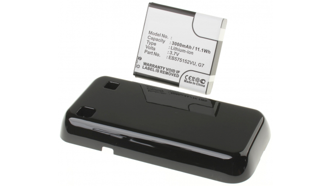 Аккумуляторная батарея EB575152VU для телефонов, смартфонов T-Mobile. Артикул iB-M324.Емкость (mAh): 3000. Напряжение (V): 3,7