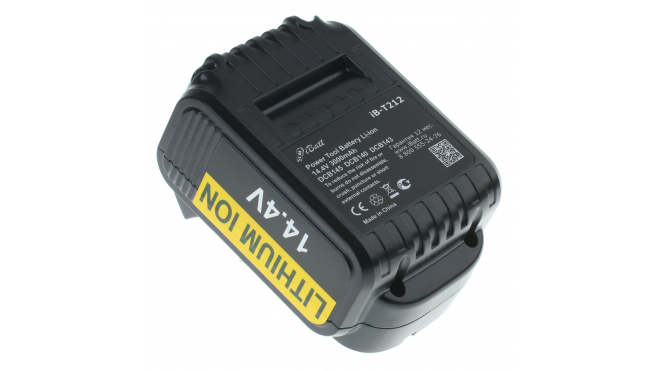 Аккумуляторная батарея для электроинструмента DeWalt DCV582. Артикул iB-T212.Емкость (mAh): 3000. Напряжение (V): 14,4