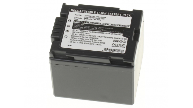 Аккумуляторные батареи для фотоаппаратов и видеокамер Panasonic SDR-H20Емкость (mAh): 1440. Напряжение (V): 7,4