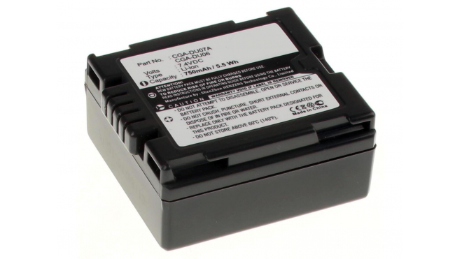 Аккумуляторные батареи для фотоаппаратов и видеокамер Panasonic VDR-M55Емкость (mAh): 750. Напряжение (V): 7,4