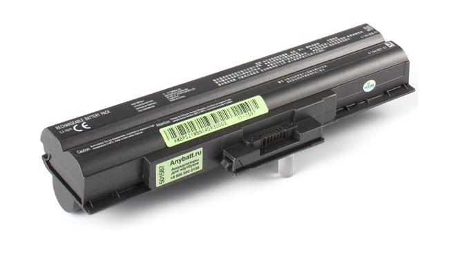 Аккумуляторная батарея для ноутбука Sony VAIO VGN-CS25H/R. Артикул 11-1597.Емкость (mAh): 6600. Напряжение (V): 11,1