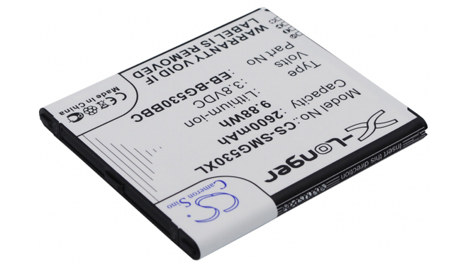 Аккумуляторная батарея для телефона, смартфона Samsung SM-J260. Артикул iB-M1154.Емкость (mAh): 2600. Напряжение (V): 3,8