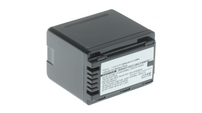 Аккумуляторная батарея VW-VBT190 для фотоаппаратов и видеокамер Panasonic. Артикул iB-F457.Емкость (mAh): 3400. Напряжение (V): 3,6