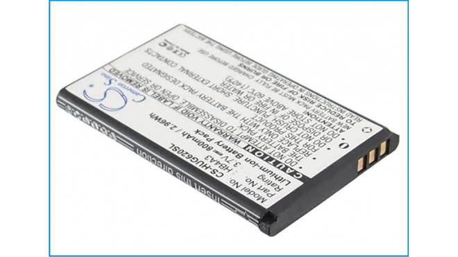 Аккумуляторная батарея HB4A3M для телефонов, смартфонов T-Mobile. Артикул iB-M2018.Емкость (mAh): 800. Напряжение (V): 3,7