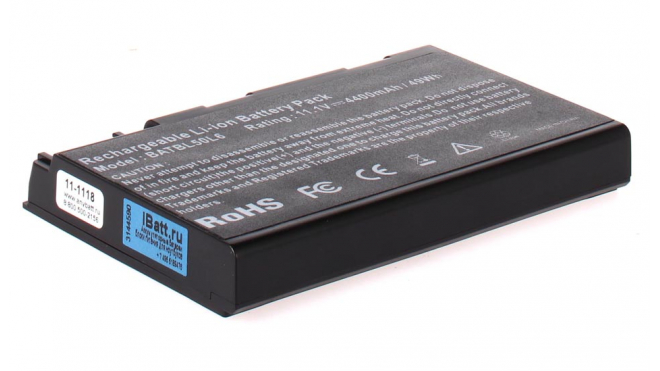 Аккумуляторная батарея для ноутбука Acer Aspire 5114WLMi. Артикул 11-1118.Емкость (mAh): 4400. Напряжение (V): 11,1