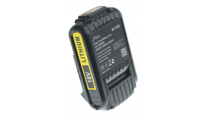 Аккумуляторная батарея DCB180 для электроинструмента DeWalt. Артикул iB-T185.Емкость (mAh): 1500. Напряжение (V): 18