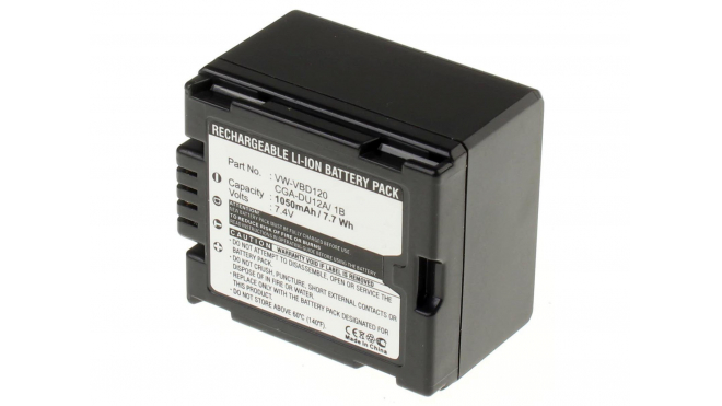 Аккумуляторные батареи для фотоаппаратов и видеокамер Panasonic NV-GS78GKЕмкость (mAh): 1050. Напряжение (V): 7,4