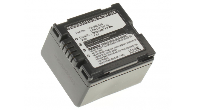 Аккумуляторные батареи для фотоаппаратов и видеокамер Panasonic NV-GS200BЕмкость (mAh): 1050. Напряжение (V): 7,4