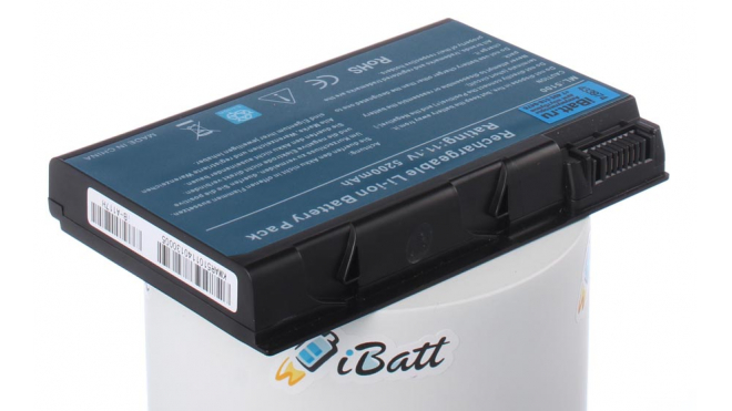 Аккумуляторная батарея для ноутбука Acer TravelMate 4262. Артикул iB-A117H.Емкость (mAh): 5200. Напряжение (V): 14,8