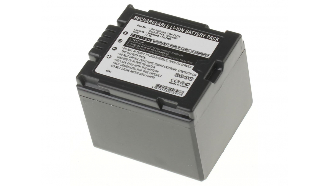 Аккумуляторные батареи для фотоаппаратов и видеокамер Panasonic PV-GS29Емкость (mAh): 1440. Напряжение (V): 7,4