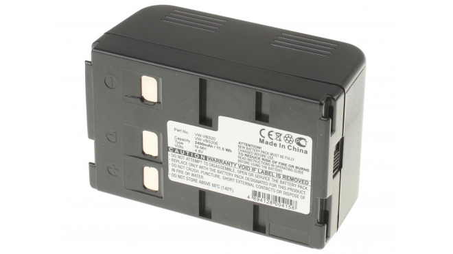Аккумуляторные батареи для фотоаппаратов и видеокамер Panasonic NV-S850ENЕмкость (mAh): 2400. Напряжение (V): 4,8