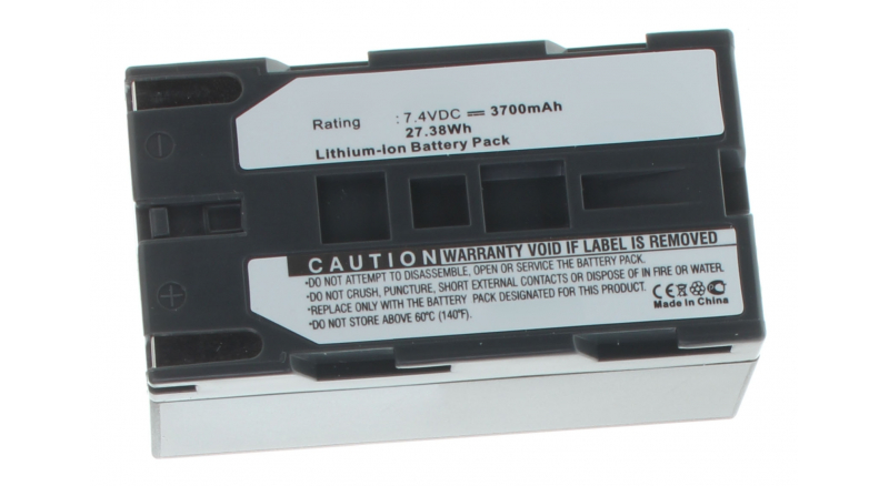 Аккумуляторные батареи для фотоаппаратов и видеокамер Samsung VP-L650Емкость (mAh): 3700. Напряжение (V): 7,4