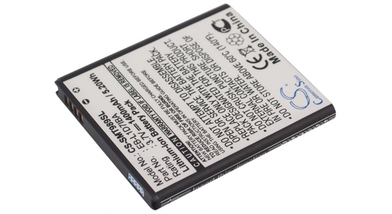 Аккумуляторная батарея для телефона, смартфона T-Mobile SGH-T989. Артикул iB-M1366.Емкость (mAh): 1400. Напряжение (V): 3,7