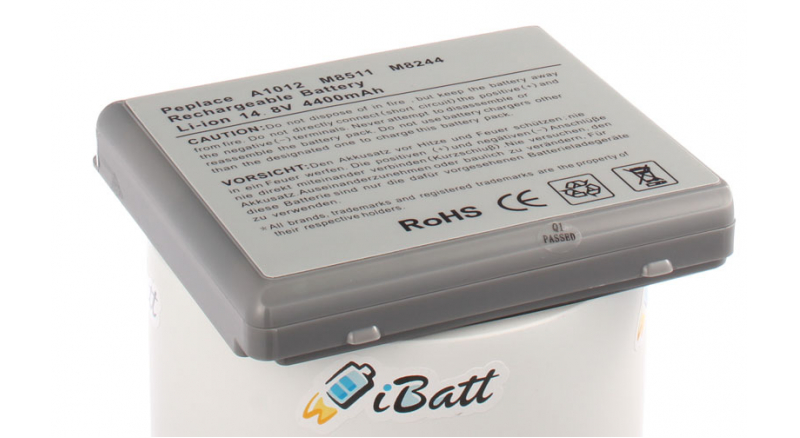 Аккумуляторная батарея M8511 для ноутбуков Apple. Артикул iB-A424.Емкость (mAh): 4400. Напряжение (V): 14,8