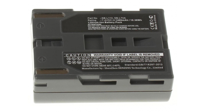 Аккумуляторная батарея SB-LS220 для фотоаппаратов и видеокамер Samsung. Артикул iB-F240.Емкость (mAh): 1400. Напряжение (V): 7,4