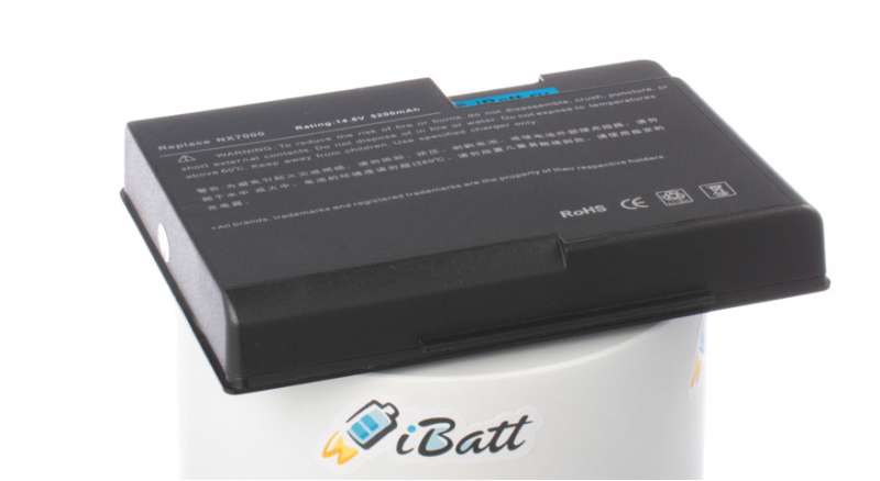 Аккумуляторная батарея для ноутбука HP-Compaq Presario X1073AP. Артикул iB-A282H.Емкость (mAh): 5200. Напряжение (V): 14,8