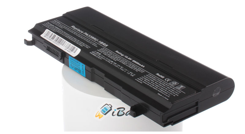 Аккумуляторная батарея для ноутбука Toshiba Satellite A100. Артикул iB-A447.Емкость (mAh): 8800. Напряжение (V): 10,8