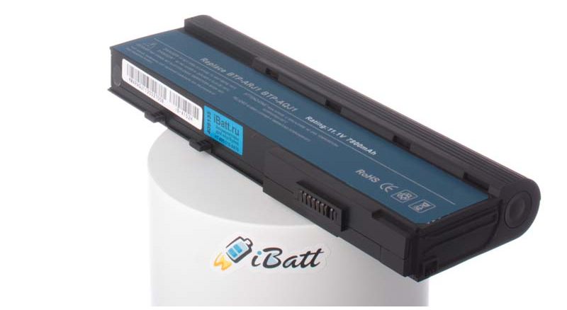 Аккумуляторная батарея для ноутбука Acer Extensa 4630-872G16Mi. Артикул iB-A152H.Емкость (mAh): 7800. Напряжение (V): 11,1