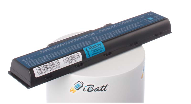 Аккумуляторная батарея для ноутбука Acer Aspire 5542-302G32Mn. Артикул iB-A129H.Емкость (mAh): 5200. Напряжение (V): 11,1