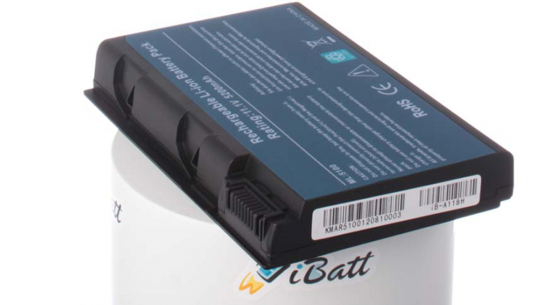 Аккумуляторная батарея для ноутбука Acer Aspire 9804WLMi. Артикул iB-A118H.Емкость (mAh): 5200. Напряжение (V): 11,1