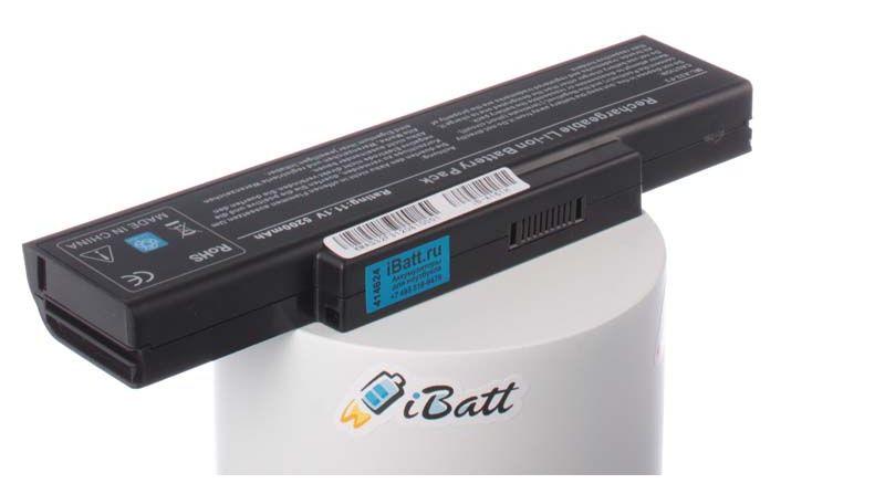 Аккумуляторная батарея iBatt iB-A161H для ноутбука DNSЕмкость (mAh): 5200. Напряжение (V): 11,1