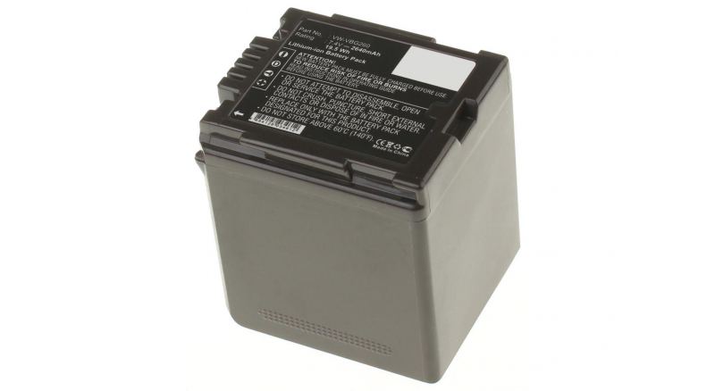 Аккумуляторная батарея VW-VBG130E-K для фотоаппаратов и видеокамер Panasonic. Артикул iB-F321.Емкость (mAh): 2640. Напряжение (V): 7,4