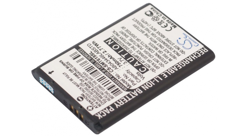 Аккумуляторная батарея для телефона, смартфона Samsung SGH-A226. Артикул iB-M2617.Емкость (mAh): 750. Напряжение (V): 3,7