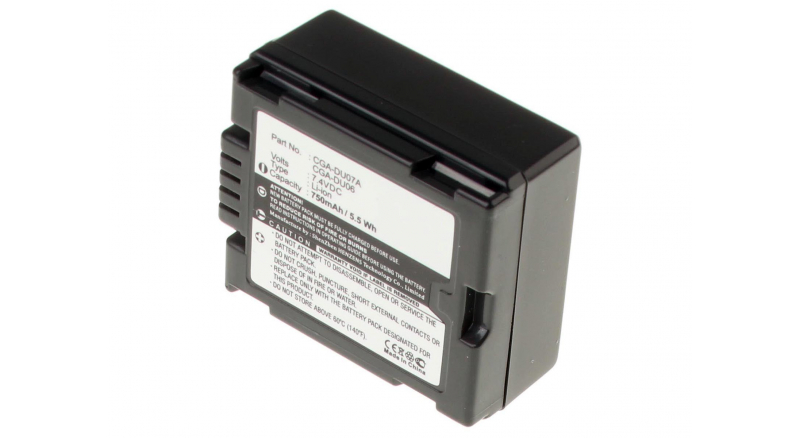 Аккумуляторные батареи для фотоаппаратов и видеокамер Panasonic VDR-M55E-SЕмкость (mAh): 750. Напряжение (V): 7,4