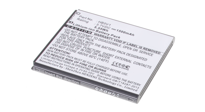 Аккумуляторная батарея iBatt iB-M1093 для телефонов, смартфонов HuaweiЕмкость (mAh): 1500. Напряжение (V): 3,7