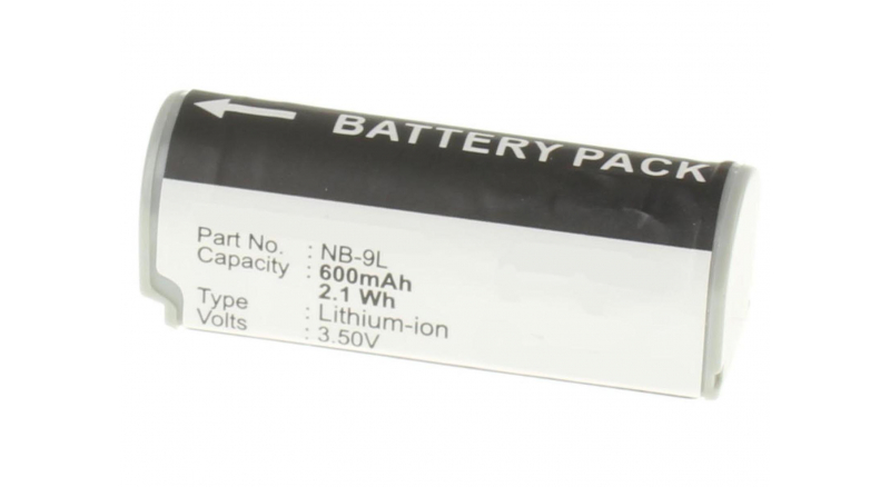 Аккумуляторная батарея NB-9L для фотоаппаратов и видеокамер Canon. Артикул iB-F129.Емкость (mAh): 600. Напряжение (V): 3,6