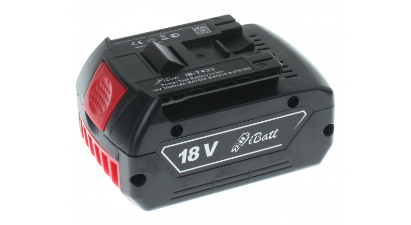 Аккумуляторная батарея для электроинструмента Bosch 17618-01. Артикул iB-T433.Емкость (mAh): 3000. Напряжение (V): 18