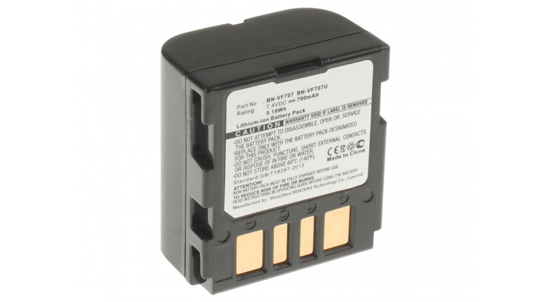 Аккумуляторные батареи для фотоаппаратов и видеокамер JVC GZ-MG20USЕмкость (mAh): 700. Напряжение (V): 7,4
