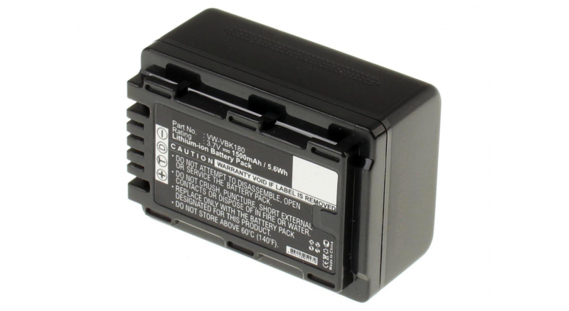 Аккумуляторные батареи для фотоаппаратов и видеокамер Panasonic HDC-SD60Емкость (mAh): 1500. Напряжение (V): 3,7