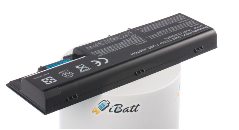 Аккумуляторная батарея для ноутбука Acer TravelMate 7730-663G25MN. Артикул iB-A142H.Емкость (mAh): 5200. Напряжение (V): 14,8