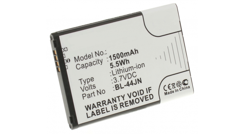 Аккумуляторная батарея для телефона, смартфона LG P693. Артикул iB-M344.Емкость (mAh): 1500. Напряжение (V): 3,7