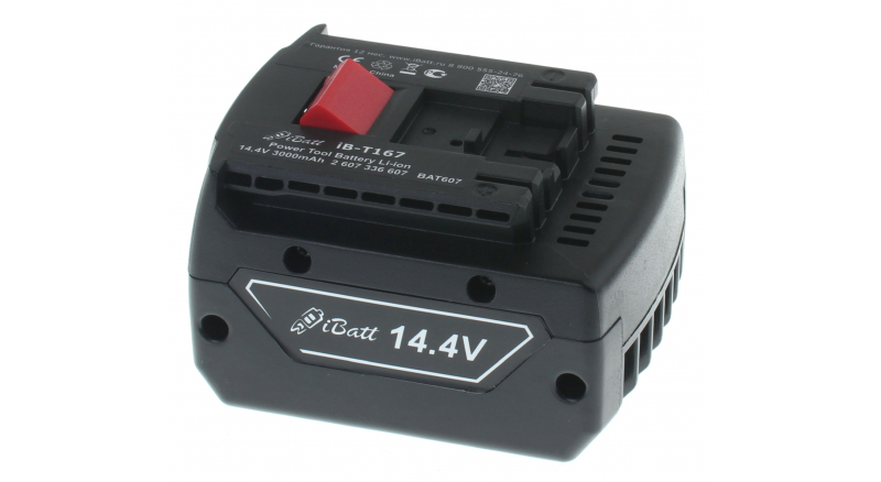 Аккумуляторная батарея для электроинструмента Bosch GSR 14.4 V-LI L-BOXX. Артикул iB-T167.Емкость (mAh): 3000. Напряжение (V): 14,4