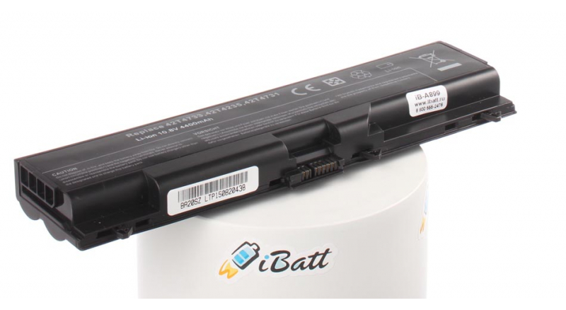 Аккумуляторная батарея для ноутбука IBM-Lenovo ThinkPad T430 N3U44RT. Артикул iB-A899.Емкость (mAh): 4400. Напряжение (V): 10,8