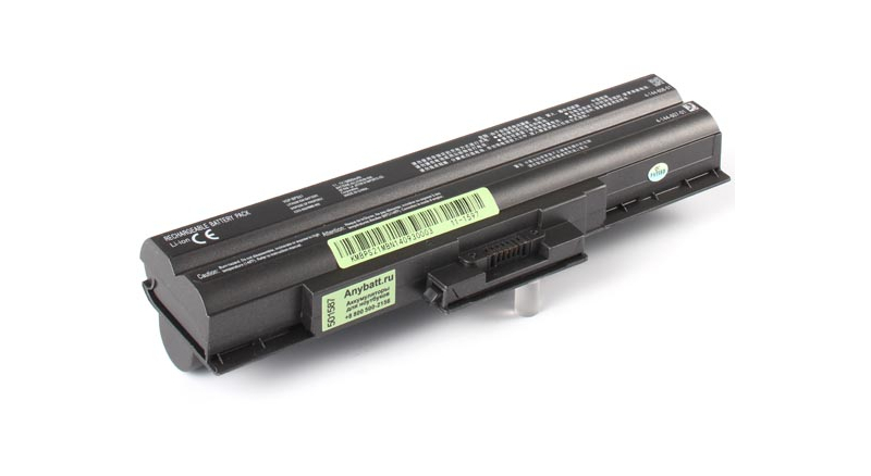 Аккумуляторная батарея для ноутбука Sony Vaio VGN-NS10J/S. Артикул 11-1597.Емкость (mAh): 6600. Напряжение (V): 11,1