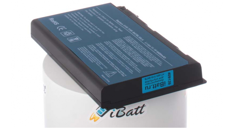 Аккумуляторная батарея для ноутбука Acer TravelMate 2493NLMi. Артикул iB-A118.Емкость (mAh): 4400. Напряжение (V): 11,1