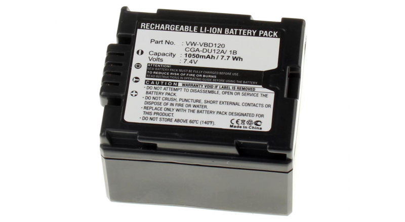 Аккумуляторные батареи для фотоаппаратов и видеокамер Panasonic NV-GS200KЕмкость (mAh): 1050. Напряжение (V): 7,4