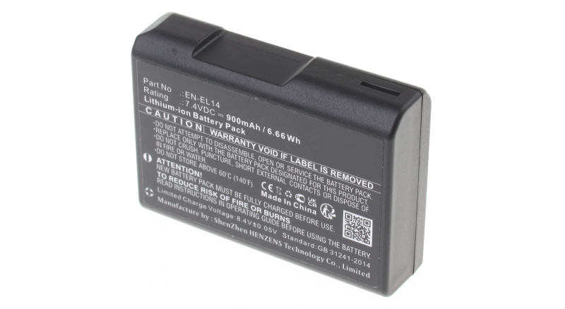 Аккумуляторные батареи для фотоаппаратов и видеокамер Nikon DSLR D5300Емкость (mAh): 900. Напряжение (V): 7,4