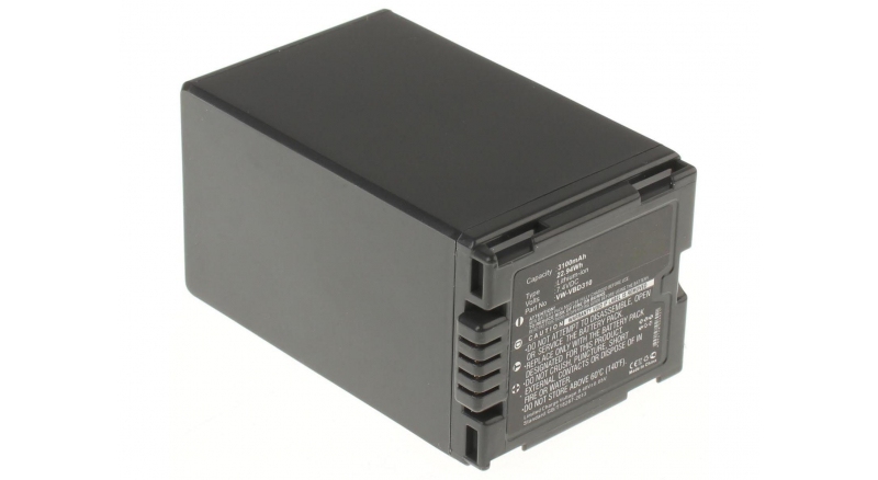Аккумуляторные батареи для фотоаппаратов и видеокамер Panasonic VDR-D150EF-SЕмкость (mAh): 3100. Напряжение (V): 7,4