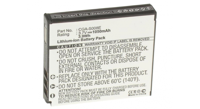 Аккумуляторные батареи для фотоаппаратов и видеокамер Panasonic SDR-SW21GЕмкость (mAh): 1050. Напряжение (V): 3,7
