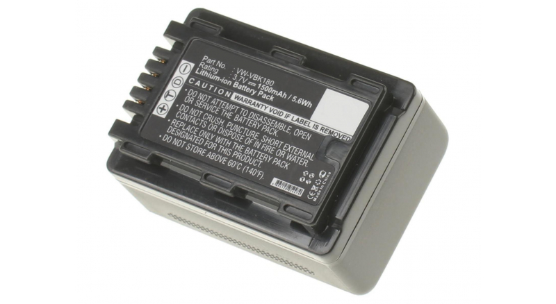 Аккумуляторные батареи для фотоаппаратов и видеокамер Panasonic HDC-SD60Емкость (mAh): 1500. Напряжение (V): 3,7