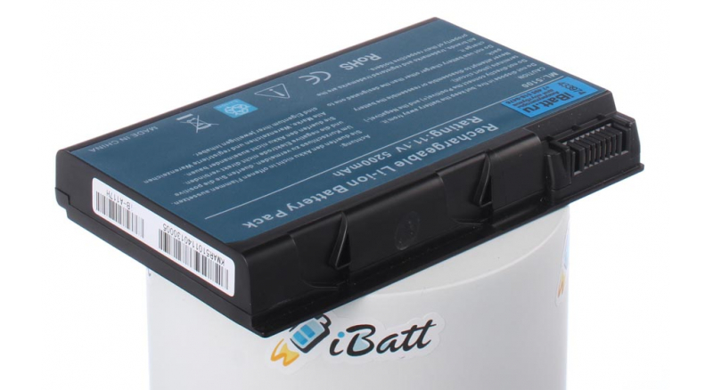 Аккумуляторная батарея для ноутбука Acer TravelMate 2494. Артикул iB-A117H.Емкость (mAh): 5200. Напряжение (V): 14,8