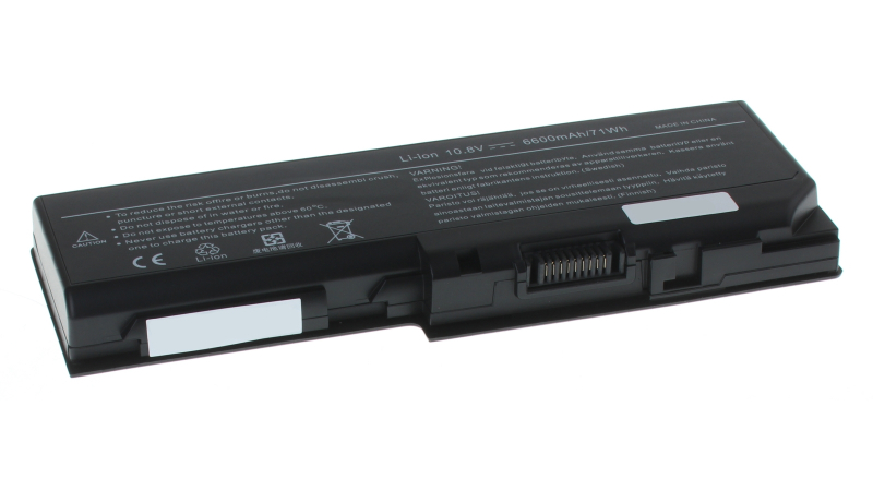Аккумуляторная батарея для ноутбука Toshiba Satellite P200-15N. Артикул 11-1542.Емкость (mAh): 6600. Напряжение (V): 11,1
