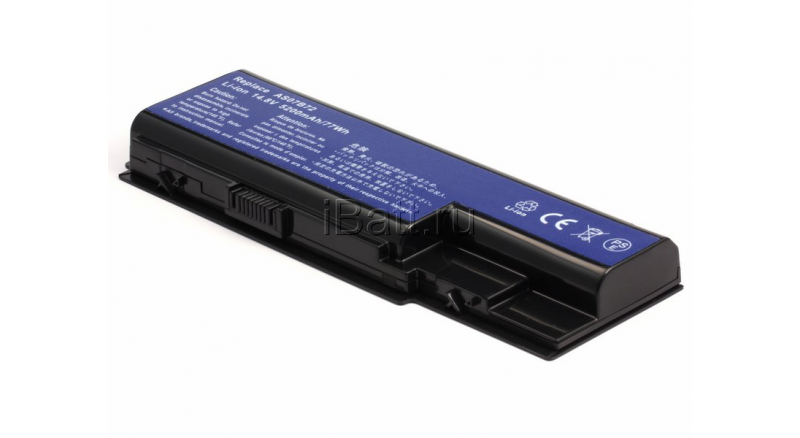 Аккумуляторная батарея для ноутбука Acer Aspire 5530G-703G25Mi. Артикул iB-A142.Емкость (mAh): 4400. Напряжение (V): 14,8