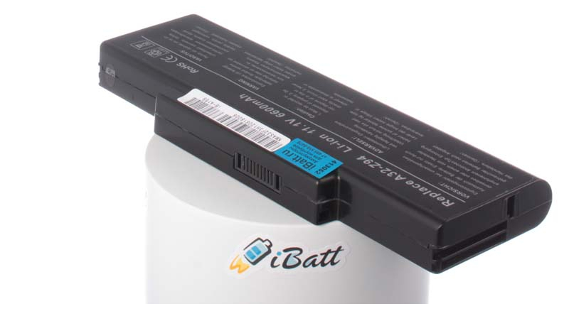 Аккумуляторная батарея iBatt iB-A169 для ноутбука DNSЕмкость (mAh): 6600. Напряжение (V): 11,1