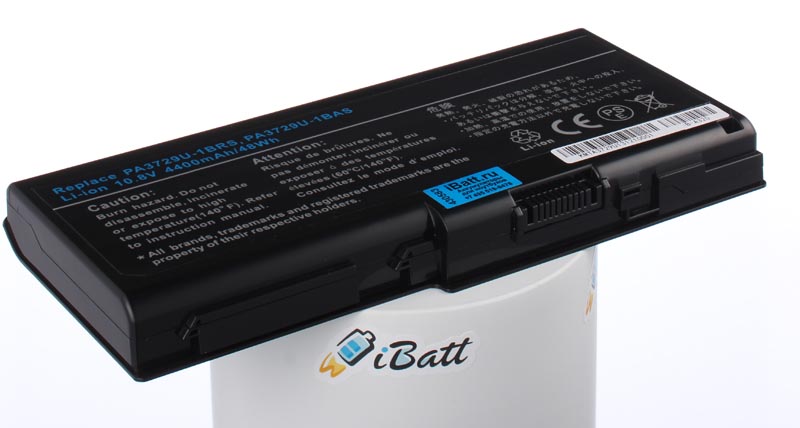 Аккумуляторная батарея для ноутбука Toshiba Qosmio X500-12N. Артикул iB-A320.Емкость (mAh): 4400. Напряжение (V): 10,8